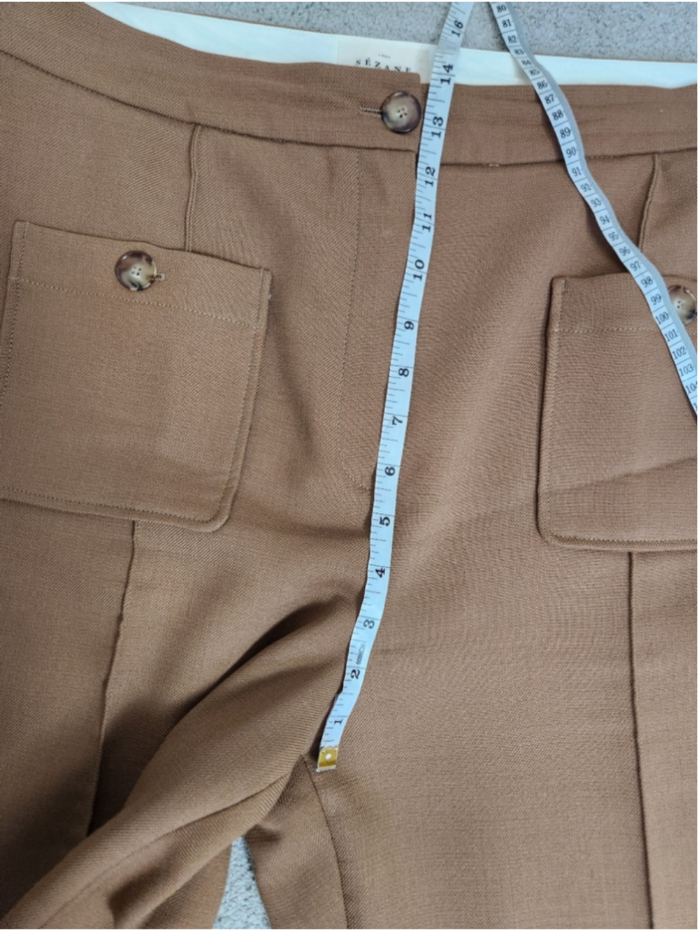 Sezane Emilio Trousers Dress Pants Size 44 Professional Old Money French Paris - Picture 6 of 12